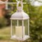 LED Decorative Lanterns - Set of 6 - Kate Aspen Vintage Rustic Home Décor Lantern Tabel Centerpiece for Wedding, Bridal Shower, Anniversary Party - White Marrakesh